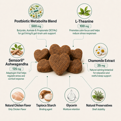 Dog Calming Postbiotic Chews