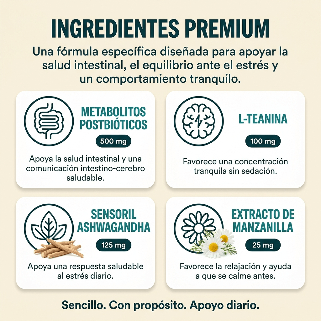 Masticables Posbióticos CalmAxis™